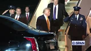 Trump, Elon Musk, Viktor Knavs arrive Palm Beach Florida airport (3-7-2025)