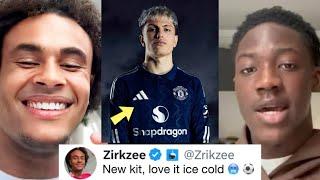 FAMOUS REACTION TO MAN UTD NEW JERSEY LAUNCH 2024/2025 SEASON