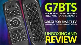 G7BTS Bluetooth 5.0 Air Mouse Remote Unboxing And Review