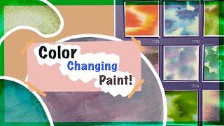 Color Changing Watercolors!? Like Tie Dye!