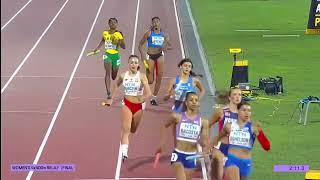 Women's 4x400m Final, World U20 #worldathleticsu20 #4x400m #olympicathletics