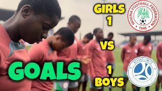 Nigeria U17 Flamingos 1 VS 1 Beyond Limits U13 Boys - GOALS & HIGHLIGHT - U17 Women’s World Cup Prep