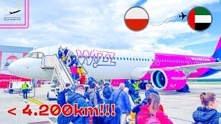 [4K] TR | Almost 6 hour flight with WIZZ!!! | Airbus A321neo Wizzair | Katowice to Abu Dhabi