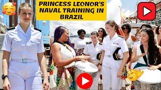 Princess Leonor Aboard the Juan Sebastián de Elcano – Historic Stop in Brazil!