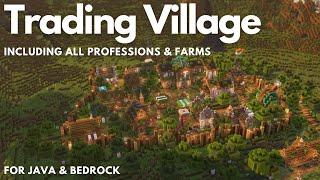 VILLAGE TRANSFORMATION MINECRAFT - ALL 14 PROFESSIONS - 14 FARMS - FULLY DECORATED |  [1.21+]