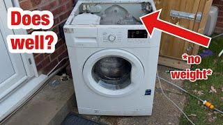 Beko WM74135 washing machine || How will it handle?: No top weight wash!