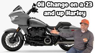 Easy - 3 Hole - Oil Change on a 2023 and newer Harley Davidson