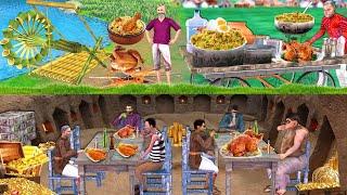 Underground Restaurant Bamboo Wheel Chicken Comedy Stories Collection Chicken Biryani Hindi Kahaniya