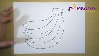 Bunch of Bananas Easy Drawing Tutorial