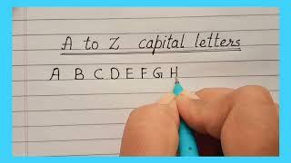 A to Z capital letters #genius #capitalletters #capitalletterwriting