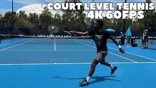 Gael Monfils 2024 Point-Play Court Level Practice (4K 60FPS)