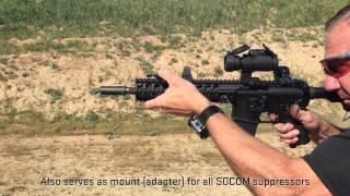 SureFire WarComp flash hider live-fire video