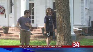 U-E students assist with Endicott tree survey