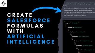 Use ChatGPT to Create Salesforce Formulas in Seconds