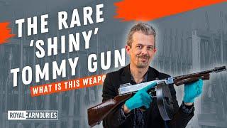 The Aluminium Model 1928 Thompson 'Tommy Gun' with firearms expert Jonathan Ferguson.