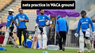 KL Rahul, Shubman Gill & Yashasvi Jaiswal in today's practice session at WACA in Perth ahead of BGT.