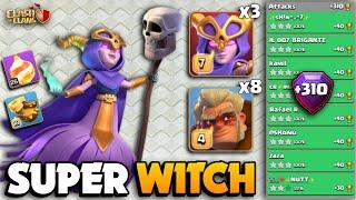 BEST Attack Strategy After Update  SUPER WITCH FIREBALL  TH16 Attack Strategy  Clash Of Clans