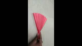 How to make a super easy accordion fold paper fan.