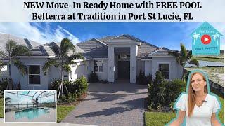 NEW Move In Ready Home with Free Pool at Tradition in Port St Lucie, Florida