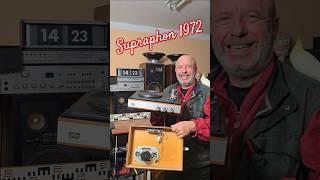 70s Vintage SUPRAPHON GZ 090 Record Player 16-33-45 rpm Turntable TESLA Full Range Built in SPEAKER