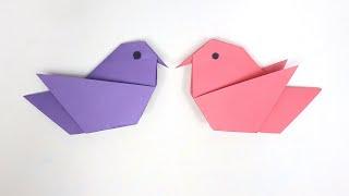 How to Make an Easy Origami Bird - DIY Paper Bird Tutorial