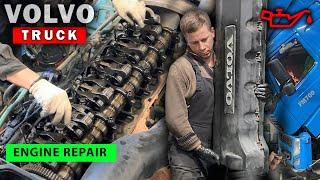 VOLVO FM. The end?) Engine repair. mileage 0.7 million. No oil pressure. D11C