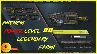 ANTHEM: Legendary Farm Power Level 75 to 80 Upgrades with Inscriptions!