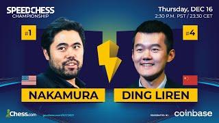 Hikaru vs. Ding Liren (Semifinal) | Speed Chess Championship 2021