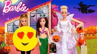 Barbie Family Halloween Videos - Dress up & Trick Or Treating - LOL OMG Baby Goldie