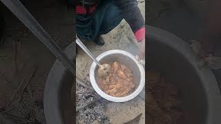 Cooking in the wild on wood fire #nature #camping