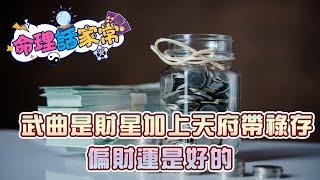 武曲是個財星加上天府帶祿存，偏財運是好的《命理話家常#33》