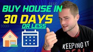How To Buy A House In 30 DAYS OR LESS | Rochester MN Real Estate