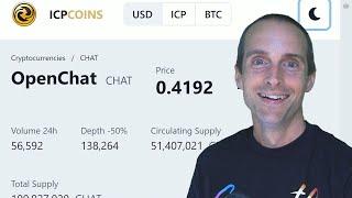 I Bought 4565 OpenChat CHAT on ICP! I'll Be a Crypto Millionaire Soon!