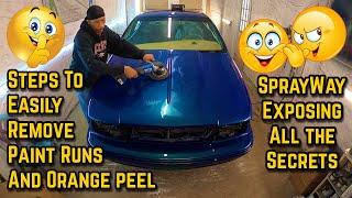 How To Cut And Buff - Wet Sand To Remove Paint Runs & Orange Peel In Clear Coat - 96 Chevy Impala SS