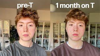 I documented EVERYTHING my first month on testosterone