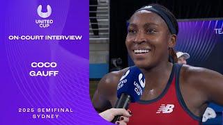 Coco Gauff On-Court Interview | United Cup 2025 Semifinal