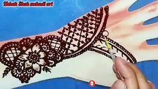 Easy Fronthand mehndi design|Mehndi design|New beautiful mehndi design|mehndi|@MehakShahmehndiart