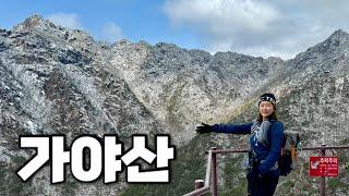 [Hiking] 경북 성주 가야산 등산 | 나홀로 눈덮인 아름다운 만물상 능선을 지나 칠불봉까지 하이킹 | 가야산 국립공원 스탬프투어 | 백운동 코스 | 산림청 100대명산