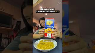 Trying KFC Kraft Dinner.. #macandcheese #foodreview #kfc #collab #canada #friedchicken #nostalgia