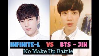 VISUAL BATTLE (No Make up) - L/MYUNGSOO (INFINITE) VS JIN (BTS)