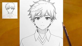 How to Draw an Anime Boy || Step-by-Step Pencil Sketch || Easy Anime Drawing