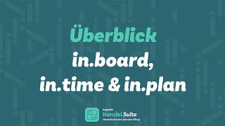 Überblick Ingentis in.board, in.time & in.plan | Ingentis Kanzlei.Suite