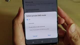 Samsung Galaxy S10 / S10+: How to Select Private DNS Mode / Off, Auto, Hostname