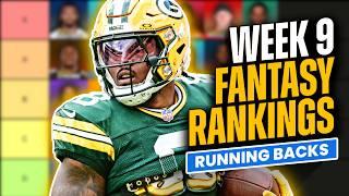 Week 9 Fantasy Football Rankings & Tiers | Running Backs Start/Sit Lineup Advice (2024)