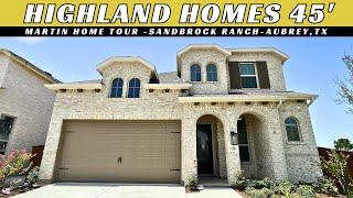 Highland Homes 45' | Martin Plan Home Tour | Sandbrock Ranch | Aubrey, TX