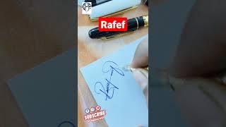 Beautiful Signature Rafef #cppsign #style #viral #sign #short #couplespanipuri
