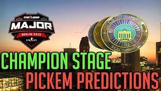 STARLADDER BERLIN 2019: CS:GO Major Pick’Em Challenge Predictions (CHAMPIONS STAGE)