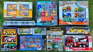 Unboxing & Review Brand New Fantastic Toy Vehicles | Construction Truck, Garbage Truck, Bullet Train