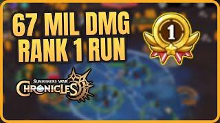 KOTA'S AVENTURE 67 MILLION RANK 1 RUN - Summoners War Chronicles