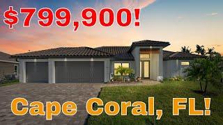 [SOLD] Southwest Cape Coral Florida - New Construction Gulf Access Home - FULL TOUR